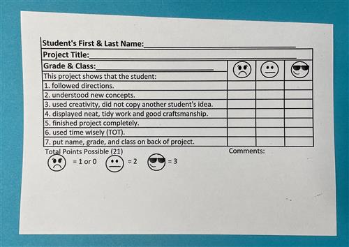 Elementary Rubric